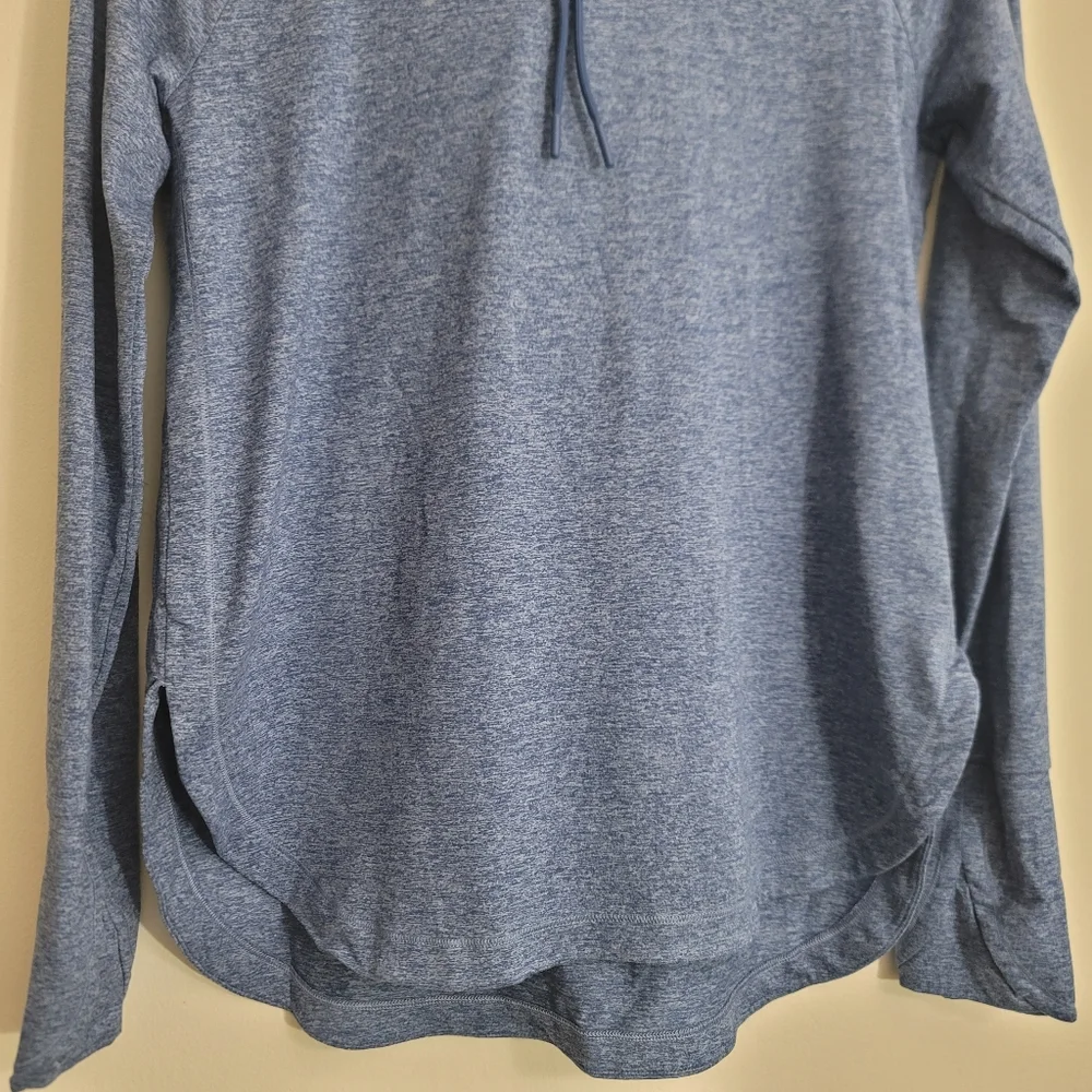 Athleta Uptempo Hoodie Sweatshirt Women's Size Sp Chrome Blue - Picture 3 of 13